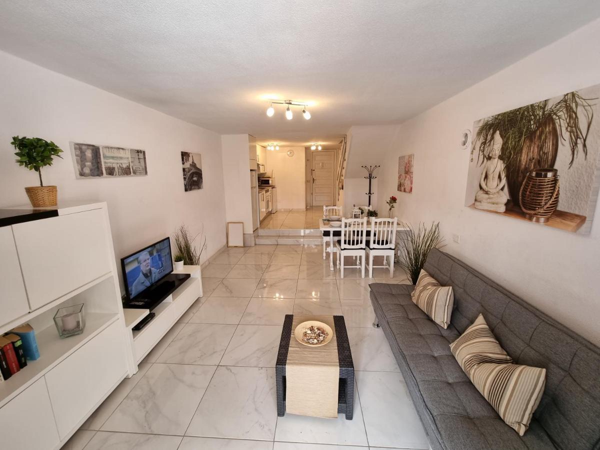 Duplex Apartment Vistamar, Sea-View, Heated Pool In Parque Santiago 2, Wifi Playa de las Américas Eksteriør billede